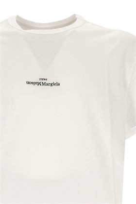 T-shirt a maniche corte con stampa logo Maison Margiela | S30GC0701S22816994